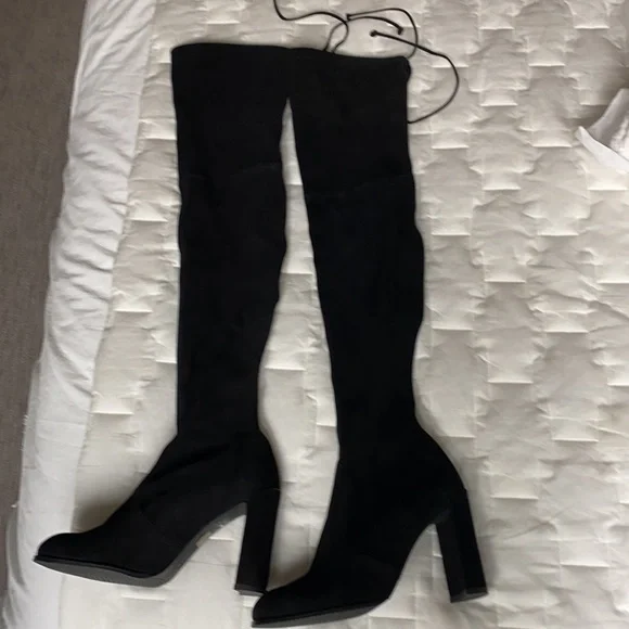 Stuart Weitzman Hiline Suede Over The Knee Boots Shoes